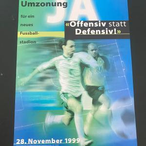 Wir erinnern uns: 1999 fand die denkwürdige Abstimmung für ein neues Fussballstadion in St.Gallen statt. Wir durften den erfolgreichen Abstimmungskampf führen.